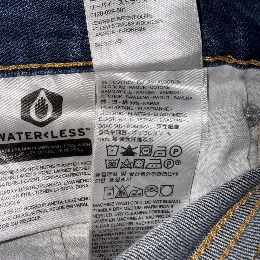 Levi's Men's Flex 511 Modern Slim Fit Pants Denim Jeans Blue 34x27 045111042 - Picture 5 of 12